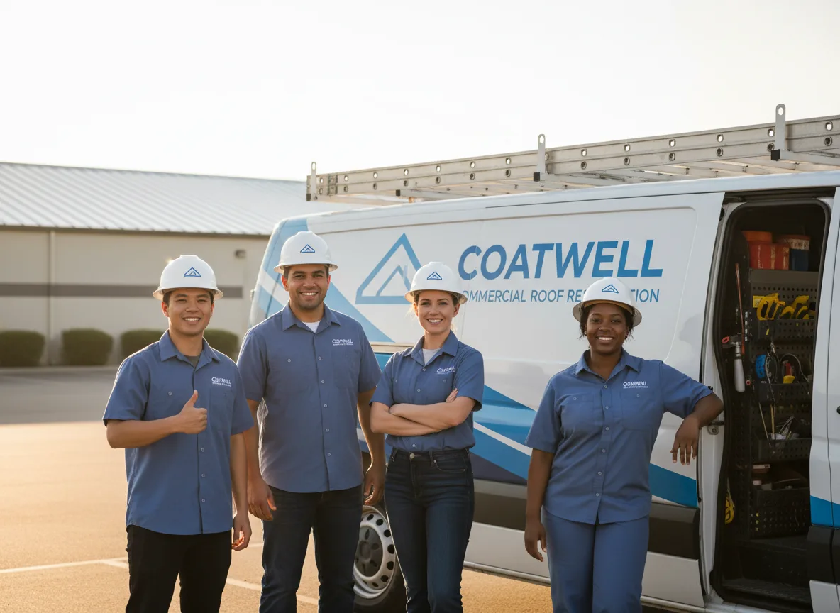 Commercial roof coating company in Gould, OK